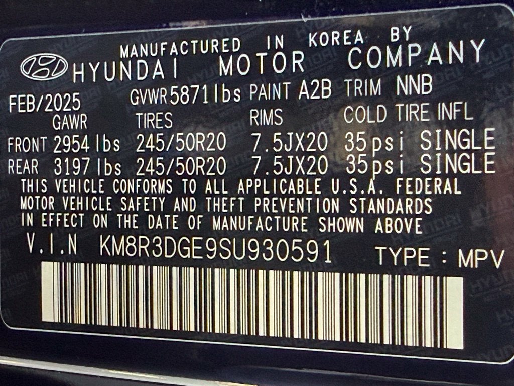2025 Hyundai PALISADE XRT - HYUNDAI CPO / AWD / CLEAN CARFAX