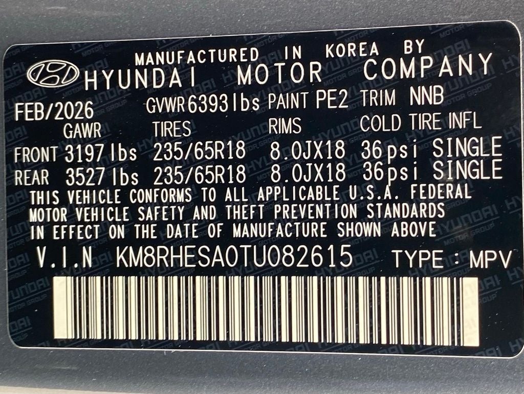 2026 Hyundai PALISADE HYBRID SEL Premium 7 Passenger
