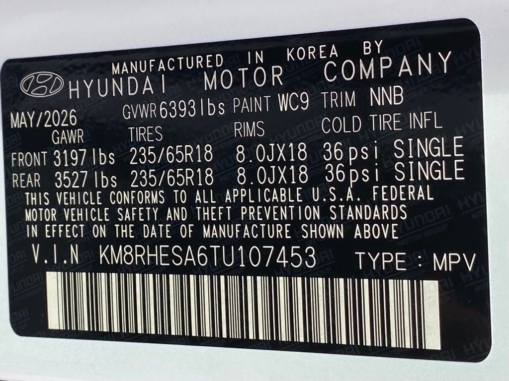 2026 Hyundai PALISADE HYBRID SEL Premium 7 Passenger