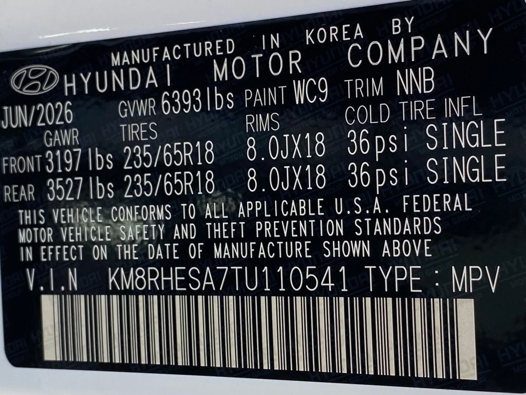 2026 Hyundai PALISADE HYBRID SEL Premium 7 Passenger