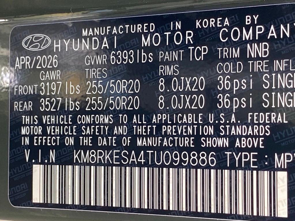 2026 Hyundai PALISADE HYBRID Limited