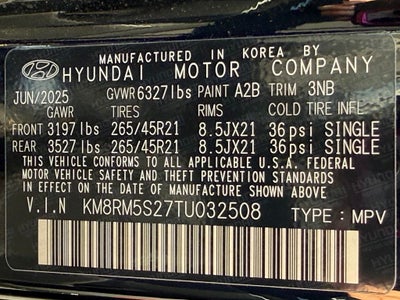2026 Hyundai PALISADE Calligraphy