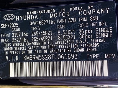 2026 Hyundai PALISADE Calligraphy FWD