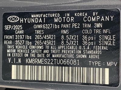 2026 Hyundai PALISADE Calligraphy AWD