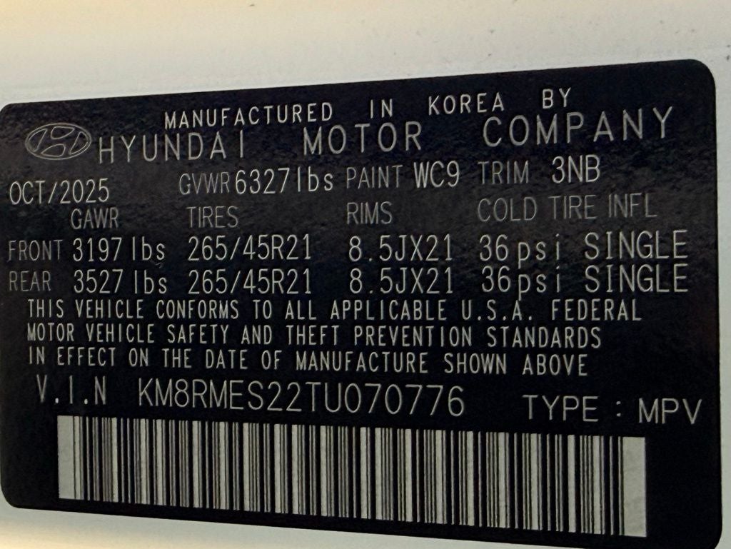 2026 Hyundai PALISADE Calligraphy CPO