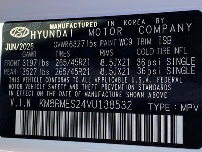 2027 Hyundai PALISADE Calligraphy