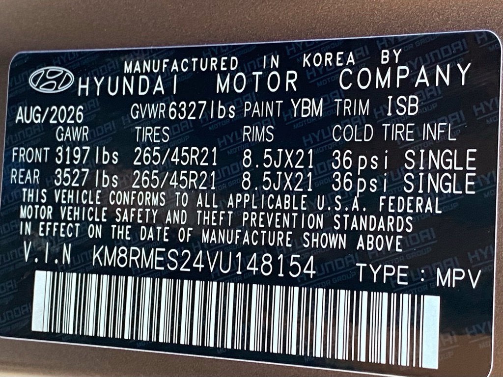 2027 Hyundai PALISADE SEL 7 Passenger