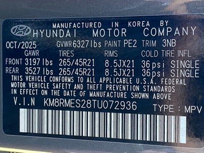 2026 Hyundai PALISADE Calligraphy AWD