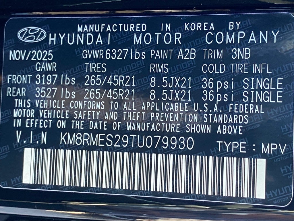 2026 Hyundai PALISADE Calligraphy AWD
