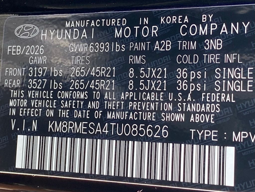 2026 Hyundai PALISADE HYBRID Calligraphy