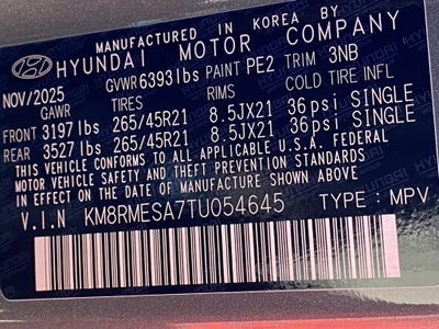 2026 Hyundai PALISADE HYBRID Calligraphy