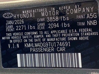 2026 Hyundai ELANTRA SEL Sport