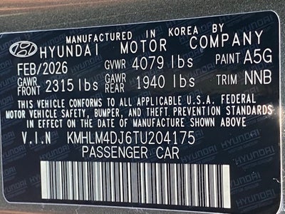 2026 Hyundai ELANTRA HYBRID Blue