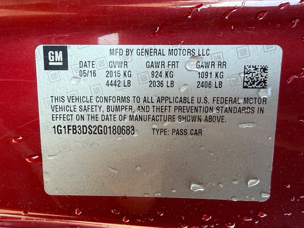 2016 Chevrolet Camaro 1LT
