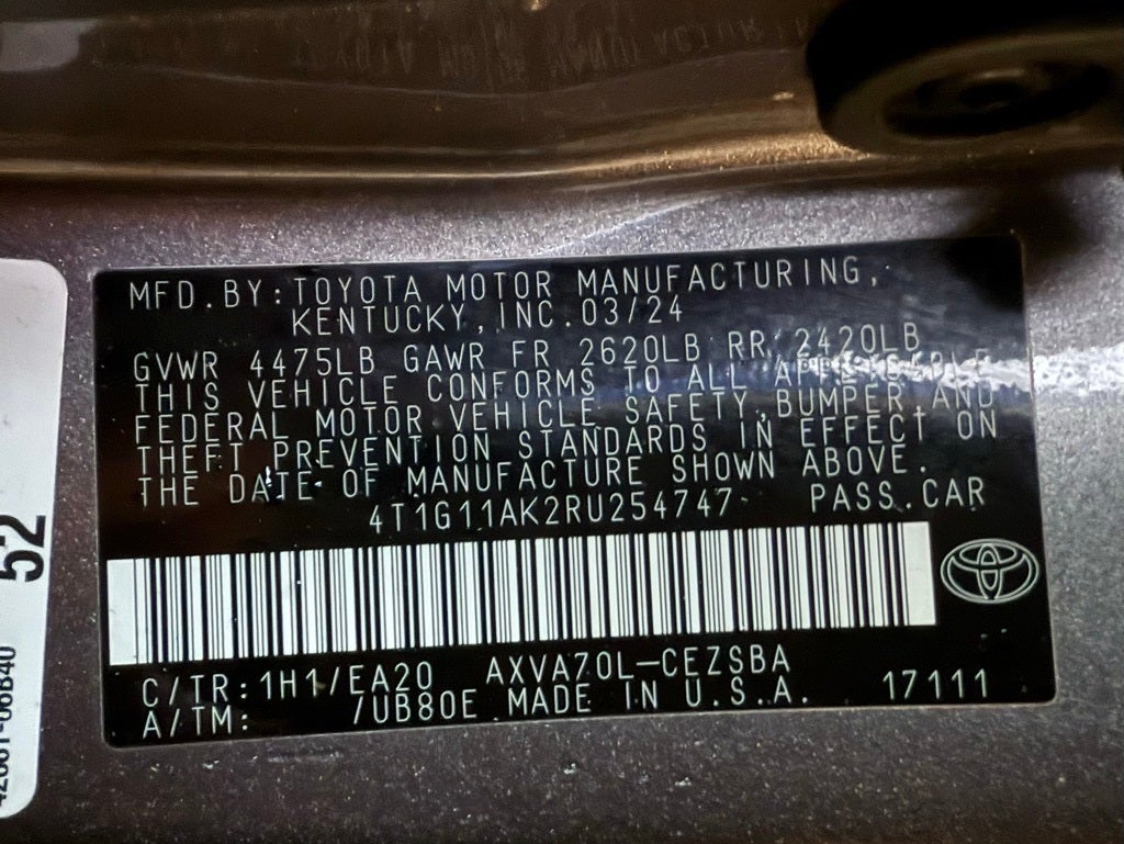 2024 Toyota Camry SE