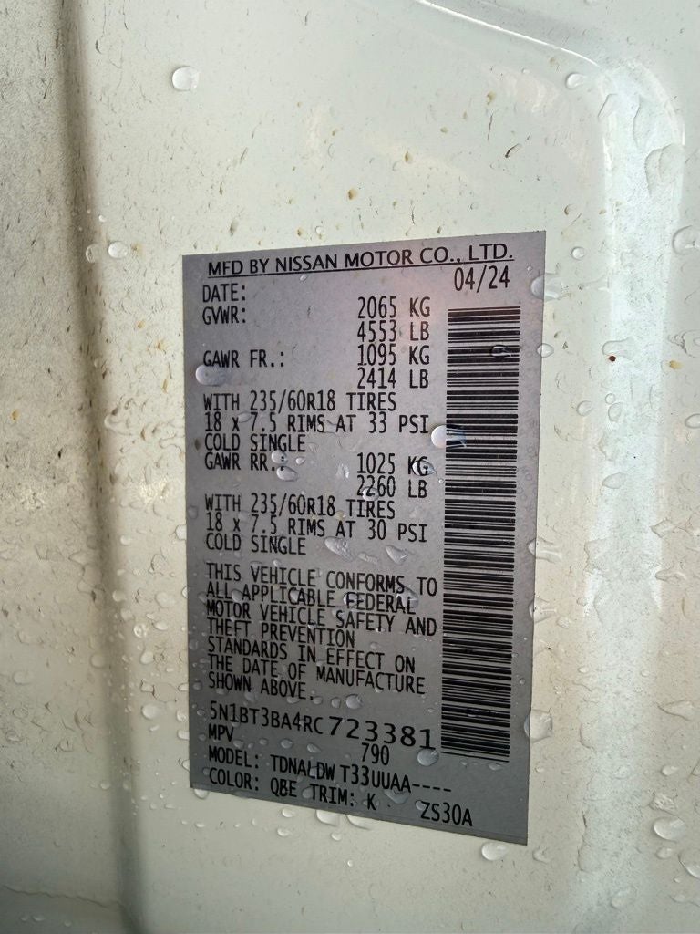 2024 Nissan Rogue SV