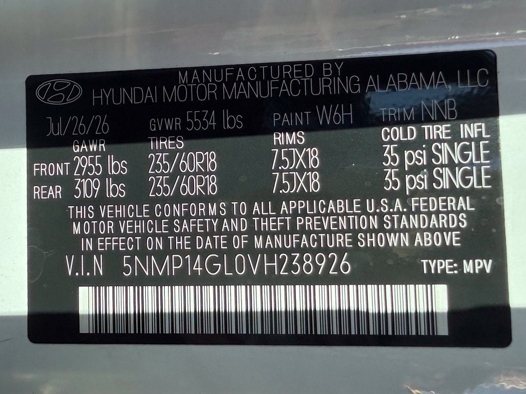 2027 Hyundai SANTA FE SE FWD