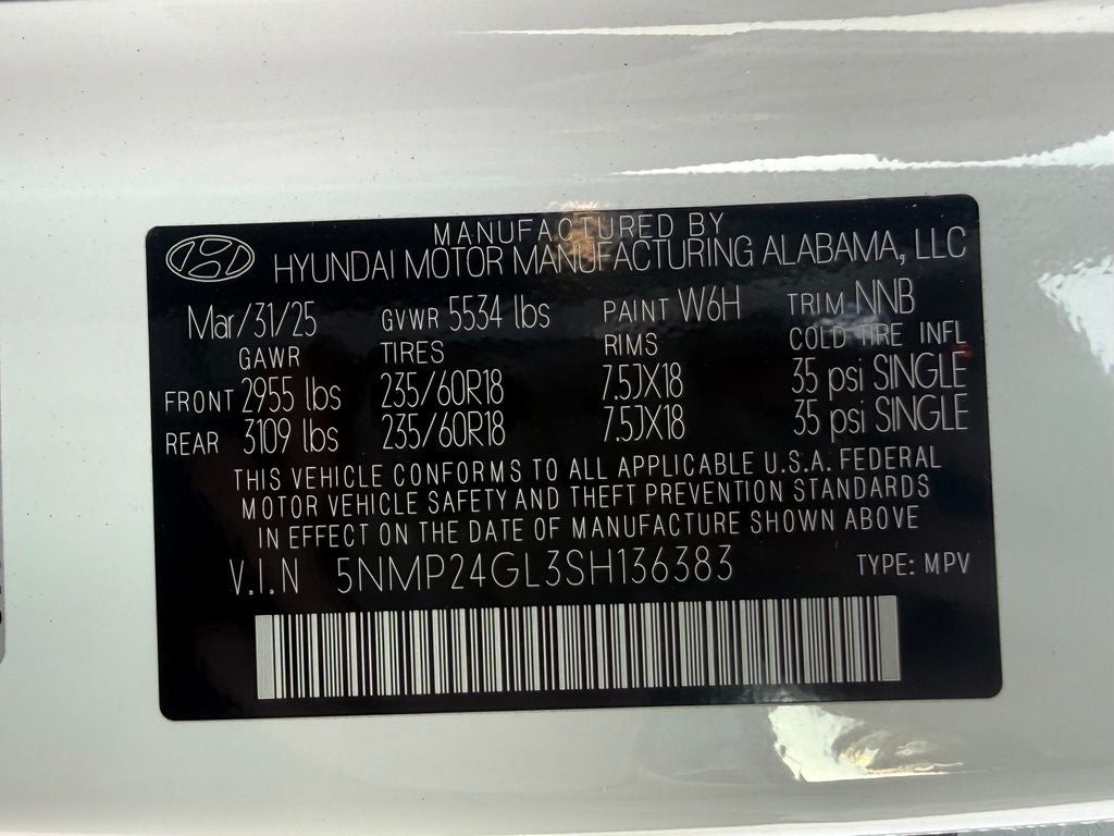 2025 Hyundai SANTA FE SEL