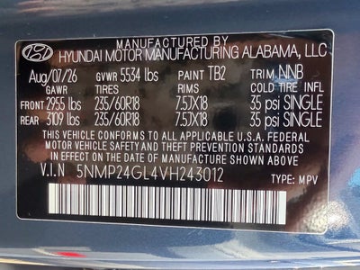 2027 Hyundai SANTA FE SEL FWD