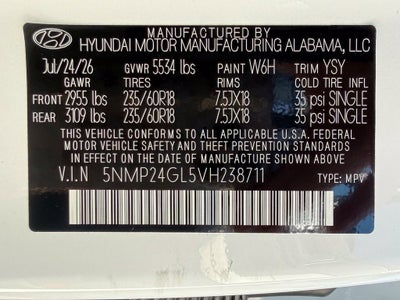 2027 Hyundai SANTA FE SEL FWD