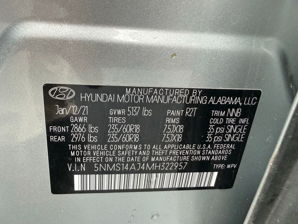 2021 Hyundai SANTA FE SE
