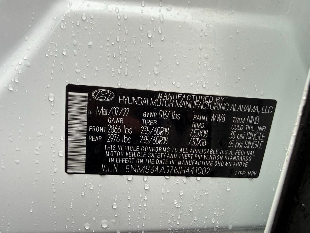 2022 Hyundai SANTA FE SEL