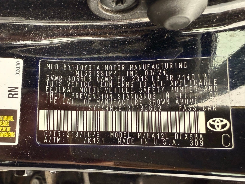 2024 Toyota Corolla SE