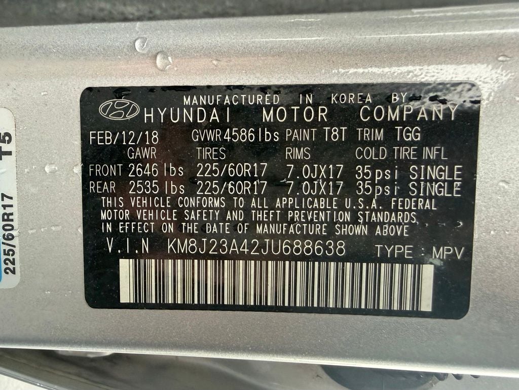 2018 Hyundai TUCSON SE