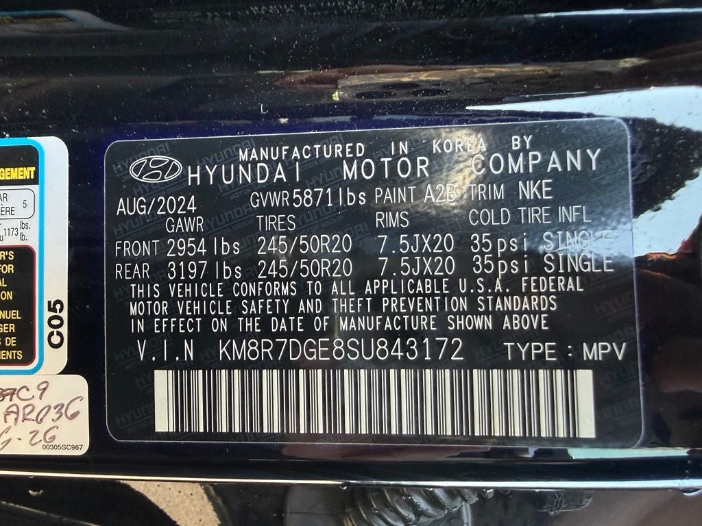 2025 Hyundai PALISADE Calligraphy Night Edition