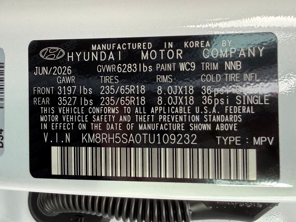2026 Hyundai PALISADE HYBRID Blue SEL Premium 7P