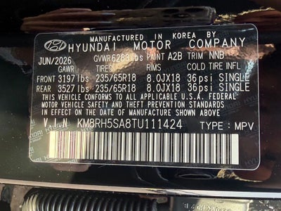 2026 Hyundai PALISADE HYBRID Blue SEL Premium 7P