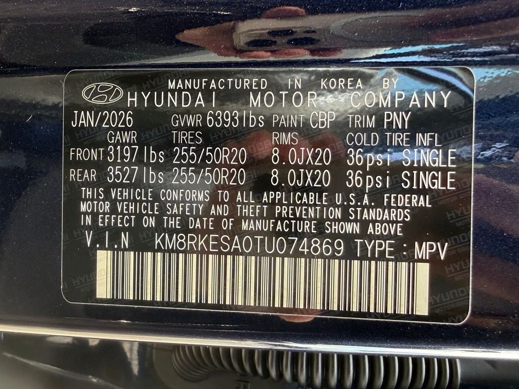 2026 Hyundai PALISADE HYBRID Limited