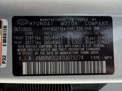 2026 Hyundai PALISADE Calligraphy FWD