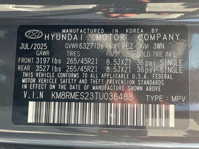 2026 Hyundai PALISADE Calligraphy AWD