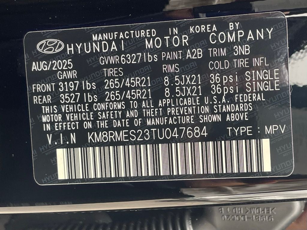 2026 Hyundai PALISADE Calligraphy AWD
