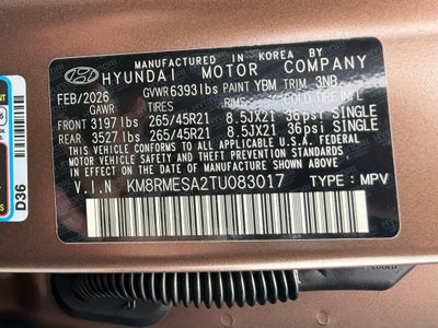 2026 Hyundai PALISADE HYBRID Calligraphy