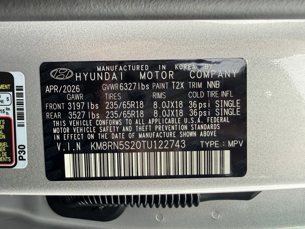 2026 Hyundai PALISADE SEL Premium FWD