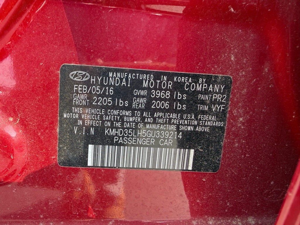 2016 Hyundai ELANTRA GT Base