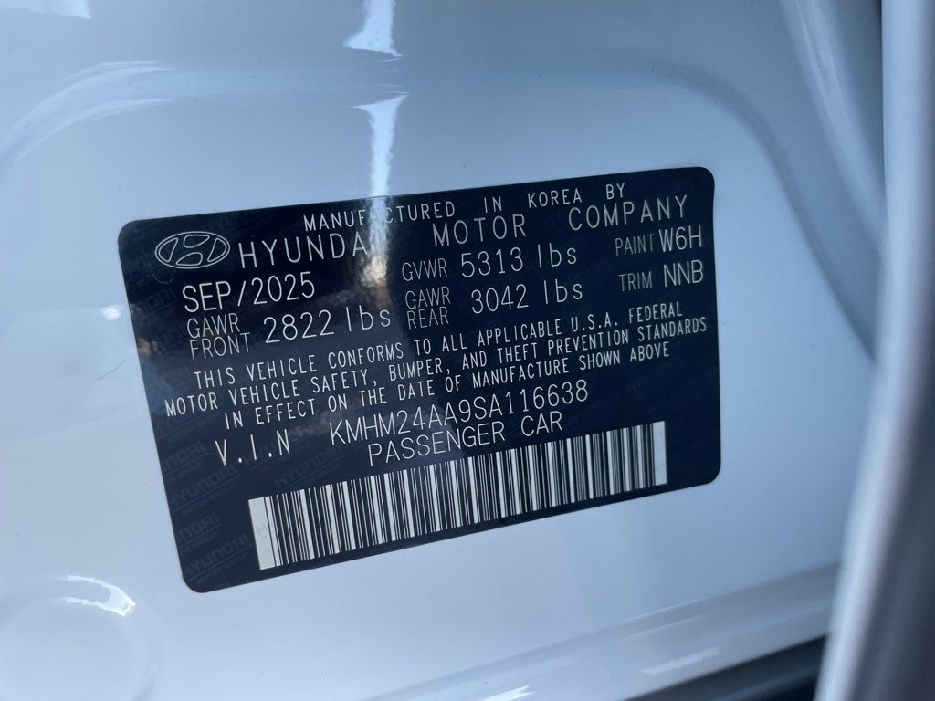 2025 Hyundai IONIQ 6 SE