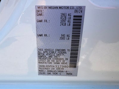 2025 Nissan Altima 2.5 SV