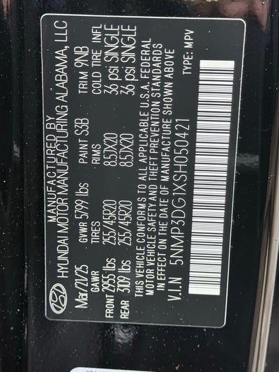 2025 Hyundai SANTA FE HYBRID Limited