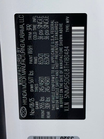 2026 Hyundai SANTA FE Calligraphy AWD