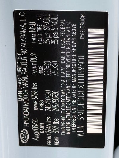 2026 Hyundai SANTA CRUZ Limited