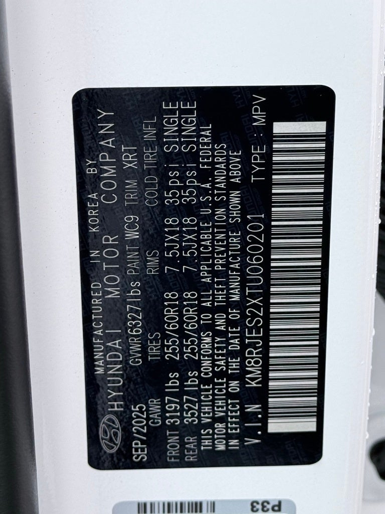 2026 Hyundai PALISADE XRT Pro