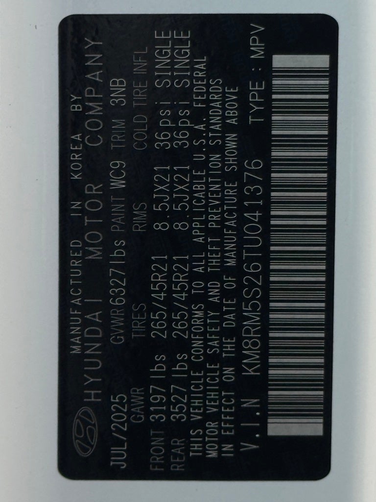 2026 Hyundai PALISADE Calligraphy FWD