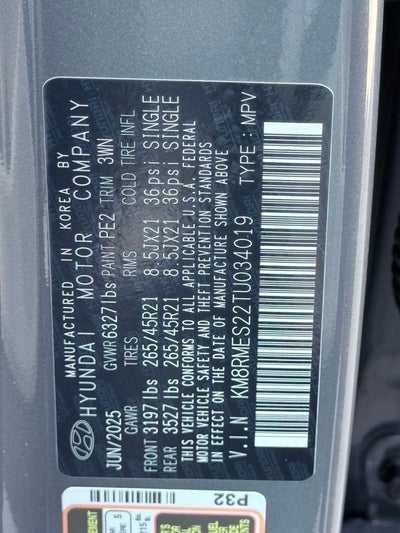 2026 Hyundai PALISADE Calligraphy