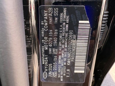 2026 Hyundai ELANTRA HYBRID Limited
