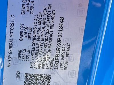 2023 Chevrolet Camaro 1LT