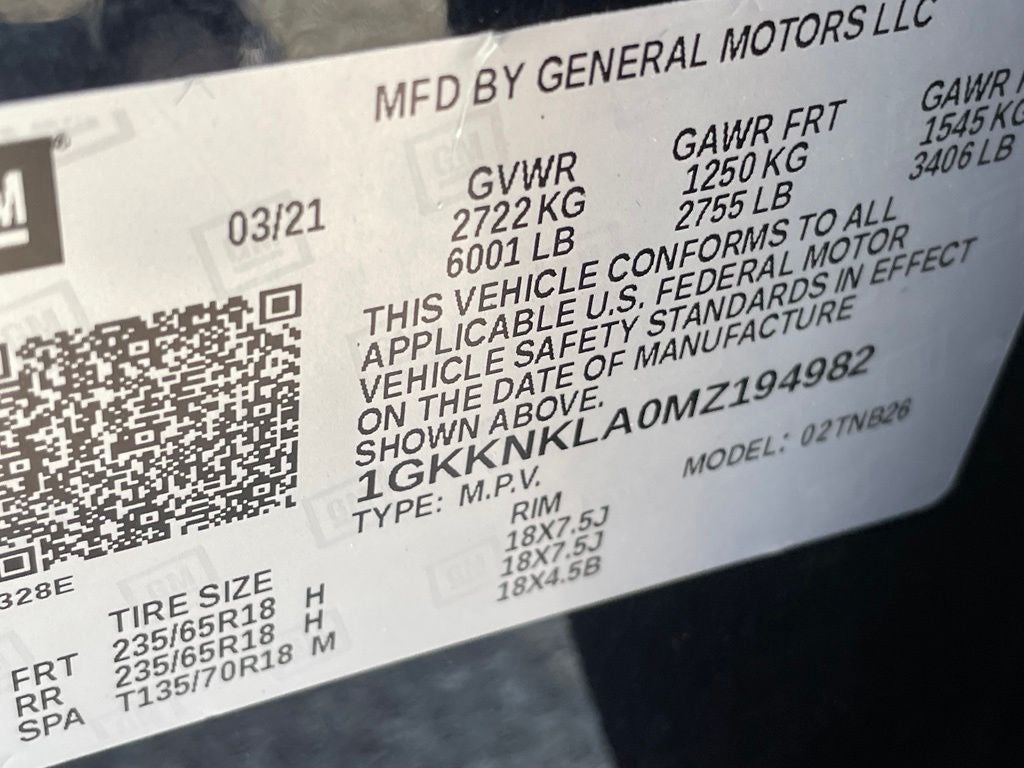 2021 GMC Acadia SLE