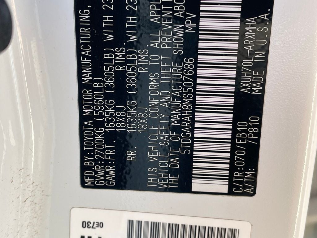 2021 Toyota Highlander Hybrid XLE